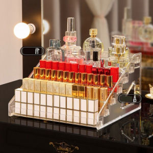 DFANCCIE Rak Lipstik Kutek Kotak Makeup Acrylic Organizer Rak Akrilik 7 Tingkat