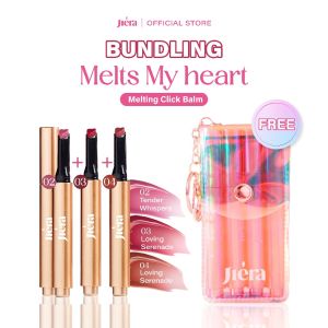 [SPECIAL LAUNCHING] JIERA Melts My Heart Melting Balm - Melting Click Balm 3 Shade | FREE POUCH - Official Shop