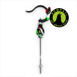 SEMPATI Gantungan Lipat Fullset Gantungan Sangkar Burung Kotak Sporty Plus Pion Blok Warna Warni Italia Bahan Karet Cantolan Gantungan Kandang Burung Kenari Kacer Cucak Lovebird Murai
