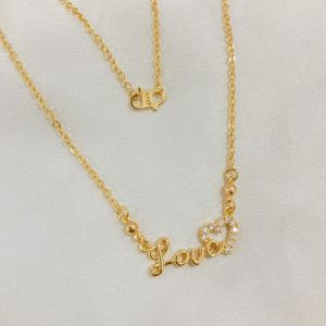 KALUNG SET LIONTIN INISIAL LOVE ITALY MODIS PERMATA XUPING TITANUM LAPIS EMAS ANTI KARAT TIDAK LUNTUR SIMPLE MURAH