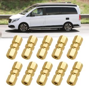 Corrosion Resistant Brass Flareless Brake Tube Adapter Connectors 4.76mm Easy Installation Across Multiple Vehicle Types