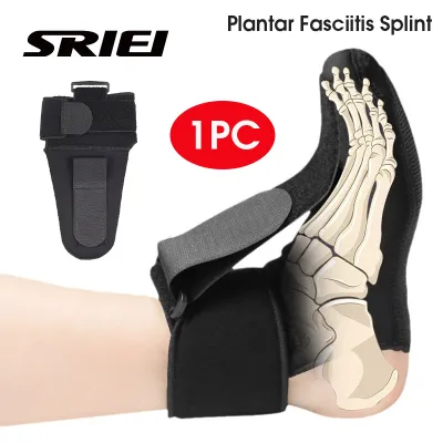 SRIEI 1PC Adjustable Plantar Fasciitis Night Foot Splint Foot Brace Support Toe Pain Drop Orthotic Brace Elastic Dorsal Night Splint