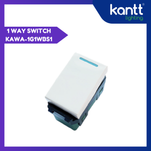 iFix KANTT 1-Way Switch KAWA-1G1WBS1 – Durable Easy-to-Install Wall Switch for Homes & Offices