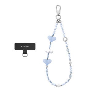 [ ORI ] MAGEASY Beaded Wrist Strap + Strap Card - 360° Rotating Metal Buckle