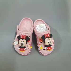 (Tặng 10 sticker) Dép Sục Crocs Baya Cho Bé Gái Màu Hồng +Gắn Sticker Chuột Micky . Sản Phẩm Cao Cấp Nhựa Không Mùi . Trống Trơn Trượt. Đi Êm Chân.