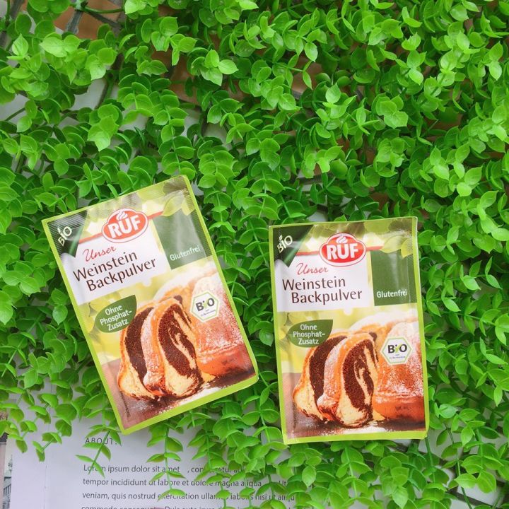 [Mã GROMS08 hoàn 8% đơn 300K] Bột nở hữu cơ Hefe Ruf