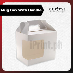 iPrintph CUYI High Quality Mug Box (With Handle) Side Window - 50PCS