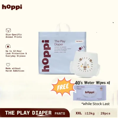 Hoppi Play Diaper Pants INSTANT ABSORPTION (M42/L38/XL32/XXL28) x 1 Pack
