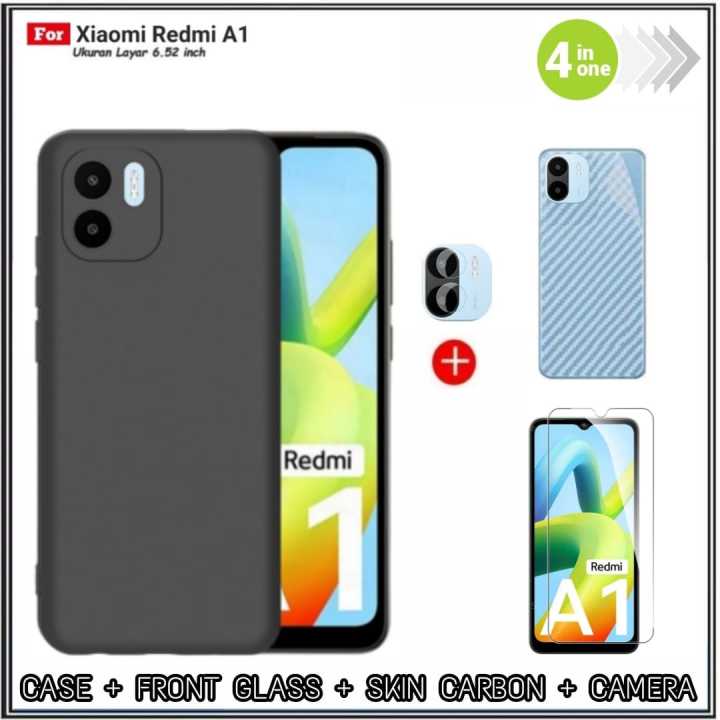 Paket%204in1%20Case%20Xiaomi%20Redmi%2012C%20A1%20A2%20Casing%20Cover%20Free%20Tempered%20Glass%20Layar%20Dan%20Camera%20+%20Garskin%20-%20Image%203