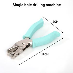【SG】 Hole Puncher | Single & Double Hole Paper Punch | Mint Green Office Supply | Portable Craft Punch for School