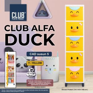 LEMARI RAK SERBAGUNA PLASTIK CLUB FLIP SUSUN 5 [CLBBOX]