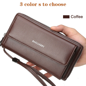 Baellerry Mens Zippered Wallet with Sleek and Streamlined Profile