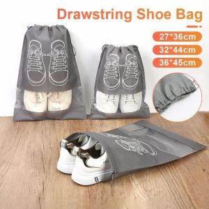 Frosted Drawstring Shoe Bag  Indoor Shoes Dustproof Bag Portable Travel Organizer Storage Bags Pouch