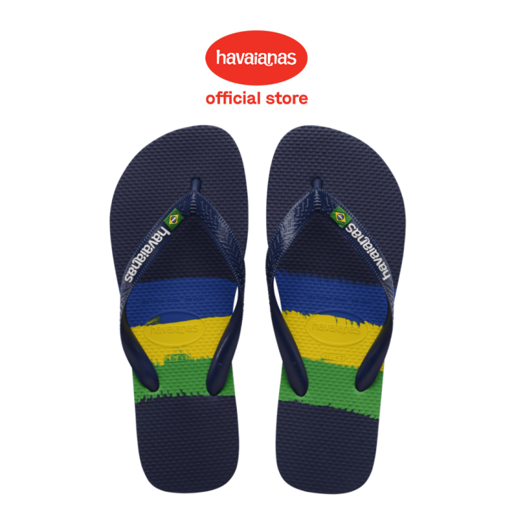Havaianas Brasil Tech Navy/ White Men Flip Flops Sandal Pria Lazada  Indonesia