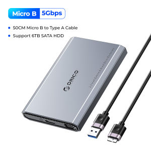 ORICO 2.5 INCH Type-C External HDD Case 5Gbps Hard Drive Enclosure With Heat Dissipation Design for Laptop Accessories