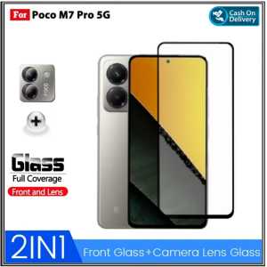 Paket 2IN1 Tempered Glass Poco M7 PRO 5G F5 C40 F4 5G F4 GT 5G Anti Gores Kaca Free Camera