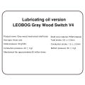Leobog gỗ màu xám trục V4 hot swappable trục tuyến tính cơ thể 5-Pin Bàn Phím Cơ Phụ kiện tự làm 100 cái. 