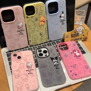 Phone Case For OPPO A7 A5S A12 A12S F9 F9 PRO A78 Casing OPPO A16 A16S A54 A55 A54S A56 A53S A55S A38 A18 A52 A3X A60 A3 A3 NFC A40 A5i A31 A9 A5 A32 A57 2020 A3S Cute Kitty 2 in1 Jelly Can Place Cards TPU Soft Case Cover GDK016A