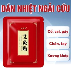 Miếng Dán Nóng Ngải Cứu / Gừng – Giảm Đau Vai Gáy Lưng Khớp Nhức Mỏi Xương Khớp – Túi 50 Miếng