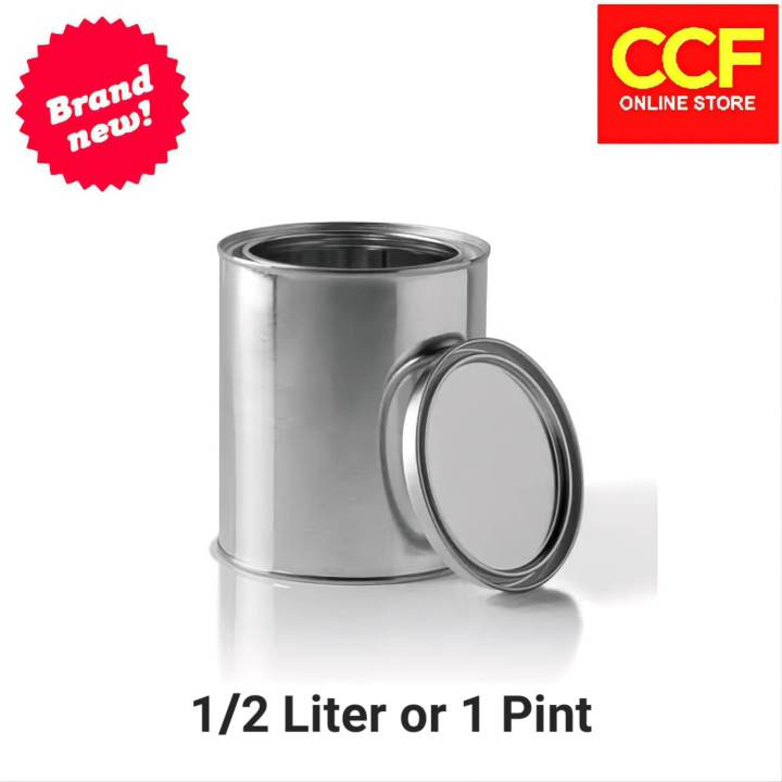 Empty Paint Tin Can Cans 1/2 Liter , 500 ml , 1 Pint | Lazada PH