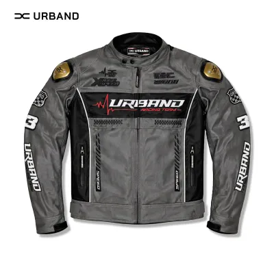 Jaket Motor URBAND Racing Touring Pria Mesh Full Protector 7 Titik Anti Angin