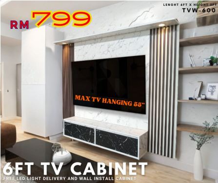 EE LIFE DESIGN - Pemasangan & Penghantaran Percuma | Kabinet TV Dinding ...