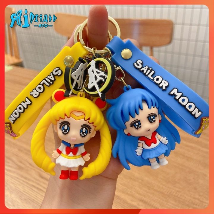 RtoCK Cute Sailor Moon Keychain Anime Doll Small Pendant