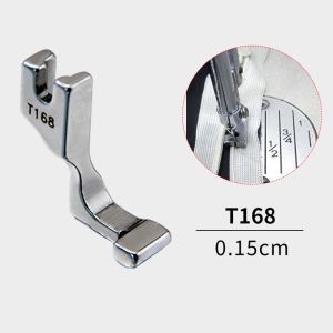 WH S518L/T168 Random Industrial Sewing Machine Lockstitch Flat Steel Single-Sided Invisible Zipper Presser Foot