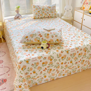 100% Cotton Floral Printing Bed Sheet Comfortable Skin Friendly Queen Flat Sheets for Bed High Quality Pure Cotton Bedsheet King2026