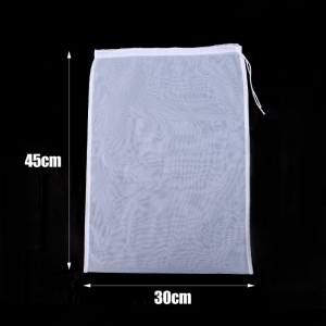 100 Mesh Soya Milk Filter Bag Vegetable Juice Strainer Bags Tea Bag / Food Grade Reusable Nylon Strainers for Wine & Nuts & Yoghurt & Oil