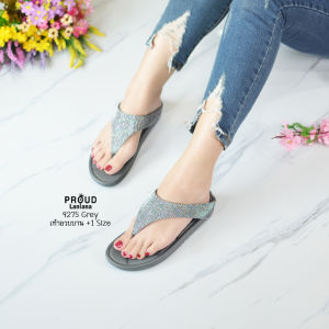 FA9275 รองเท้าแตะโซฟา2เซน คีบกลิตเตอร์เรียบหรูสวยวิ้ง พื้นกันลื่น