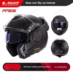 Original LS2 FF906 Advant Full Face 180 Degree Rear Flip Up Motorcycle Modular Double Lens Helmets for Men Women Universal
