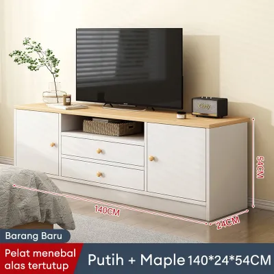 Meja Tv Kayu 140cm Meja Tv Minimalis Modern Meja Tv Kayu Rak Tv Bufet TV Kayu Modern Murah