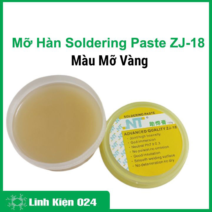 Mỡ hàn thiếc Soldering Flux Paste ZJ-18 hỗ trợ hàn mạch điện tử