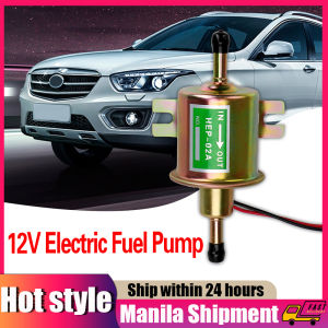 【24 hours delivery】Electric Fuel Pump 12V HEP-02A Low Pressure Bolt Fixing Wire Universal Diesel Petrol Gasoline For Car Motorcycle ATV Fuel Pump