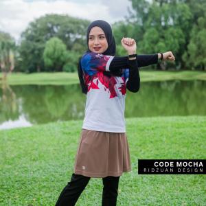 [READY STOCK] SPORT SKIRT EXTENDED MUSLIMAH JERSEY MICROFIBRE SIZE S M L XL 2XL 3XL [FIT FROM 22 INCH - 49 INCH]