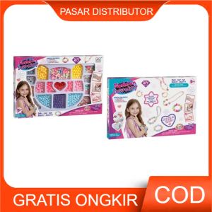 Mainan Anak FASHION JEWELRY DIY DESIGN 1059A Mainan DIY Kalung Gelang Anak Membuat Perhiasan Anak Beads Manik Mainan Anak Perempuan - Mainan Anak Laki Laki