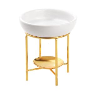 Gốm sứ Thanh Lịch Tinh dầu đầu đốt kim loại tealight chủ Rack aromatherapies khuếch tán cho nhà decors và thư giãn