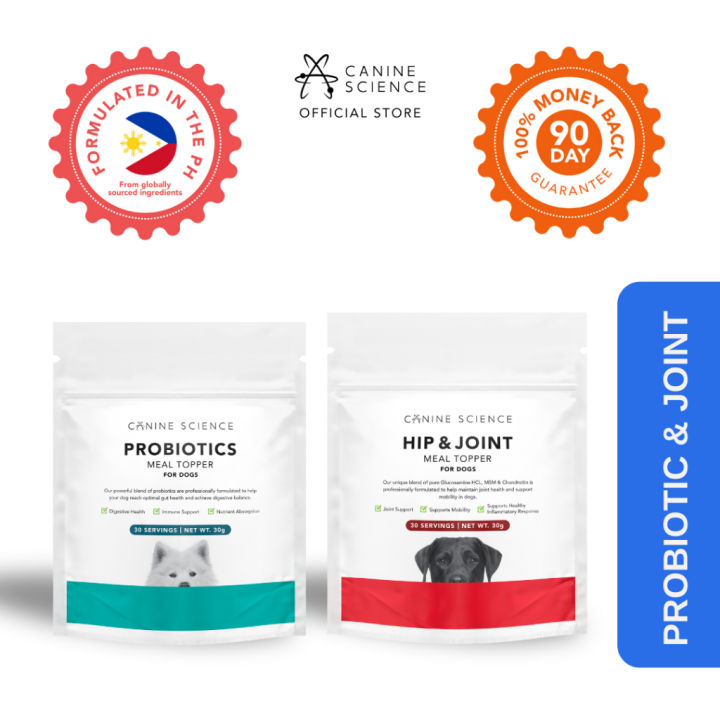 CANINE SCIENCE Probiotics Joint For Digestive and Joint Health Bundle ...