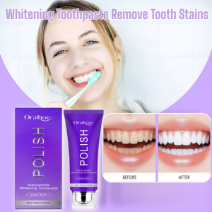 Whitening Toothpaste Fresh Breath Remove Tooth Stains Yellow Tooth Gently Cleans Protect Gums