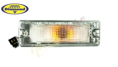 ไฟหรี่กันชน ไฟในกันชน Isuzu TFR Dragon มังกรทอง ปี1988-1994 3สาย เลนส์ขาว หลอด 2ไส้ ยี่ห้อ Diamond - ไฟเลี้ยวกันชน ทีเอฟอาร์