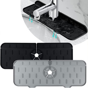 Household Kitchen Tools - Silicone Faucet Handles Drip Trays Countertops Absorbent Pads Faucets Sink Splash Protectors