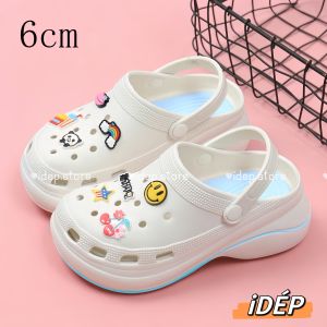 [Hoàn tiền 20%] (Hàng cao cấp) Dép Cross nữ đế độn cao 6cm iDÉP tặng kèm sticker cute EVA êm chân siêu nhẹ - Sục đế xuồng dày hottrend SL067 (ẢNH + VIDEO THẬT)
