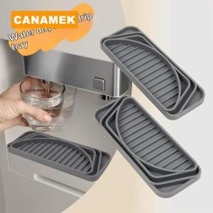 【CANAMEK】 Kitchen Drain Tray Water Dispenser Anti-overflow Silicone Mat Drip Tray Coffee Machine Refrigerator Drain Mat