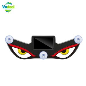Solar Powered Car Demon Eye LED Warning Strobe Light Suction Cup Multi-Mode Type-C