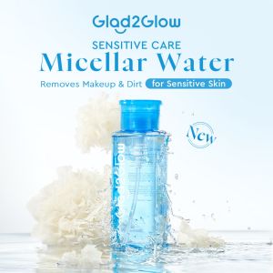 Urgent send[Micellar Water]Glad2Glow Cherry Blossom Micellar Water Makeup Remover Cleansing oil Boosting/Acne/Sensitive 300ml
