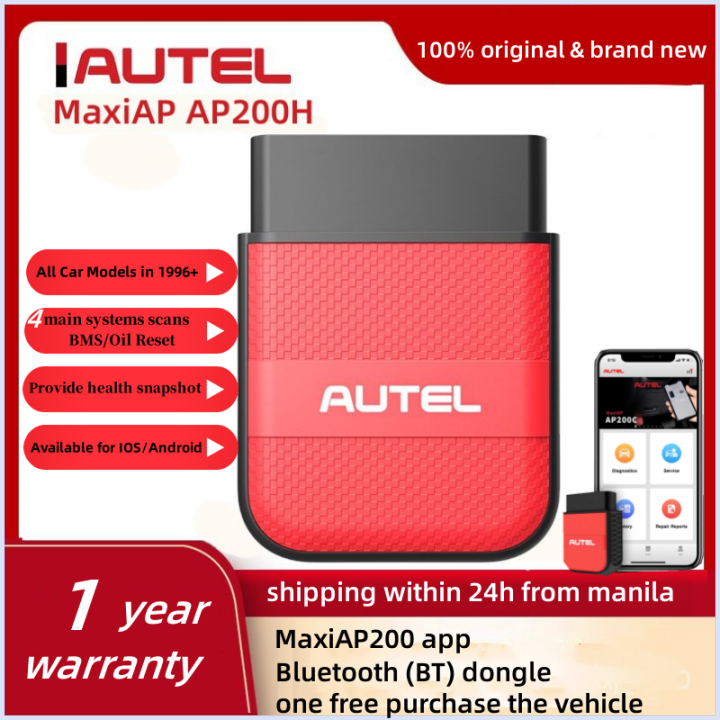 Autel MaxiAP AP200H OBD2 Bluetooth Scanner Universal All Auto