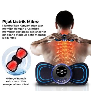 ALAT PIJAT LEHER EMS Elektrik Pemijat Leher Mini Model Kupu Kupu - Alat Pijat Punggung Leher Elektrik Terapi Pinggang - MINI Elektrik Pemijat Leher EMS Mini Servikal Punggung Otot Pengurang Rasa Sakit - Bisa COD