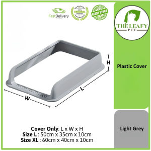 Penutup Bekas & Penapis Pasir Kucing / Basic Stainless Steel Cat Litter Box Cover & Sand Filter