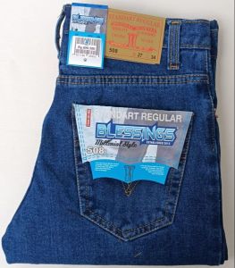 DJ CELANA PANJANG PRIA CELANA JEANS STANDAR REGULER PRIA BIRU TUA